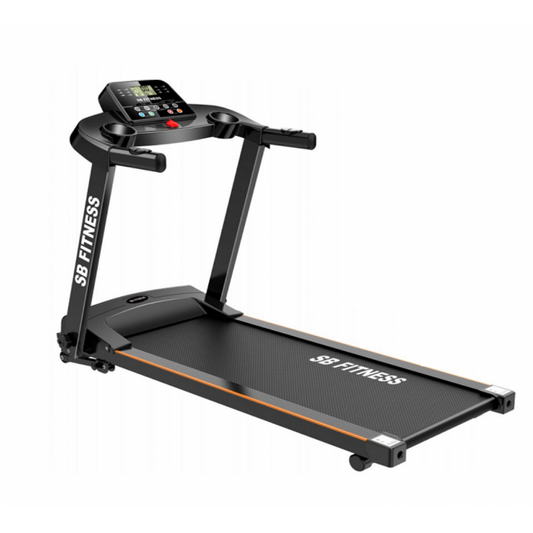 Διάδρομος γυμναστικής SB FITNESS αναδιπλούμενος ηλεκτρικός 3.0hp σε μαύρο με οθόνη ένδειξης ΓΙΑ ΕΩΣ 150 ΚΙΛΑ