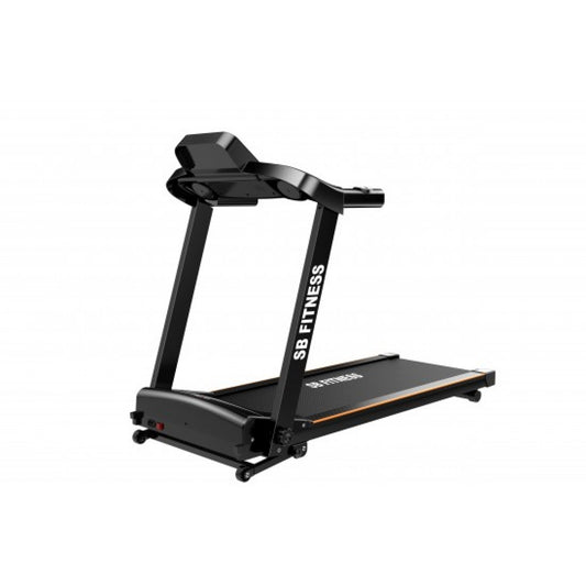 Διάδρομος γυμναστικής SB FITNESS αναδιπλούμενος ηλεκτρικός 3.0hp σε μαύρο με οθόνη ένδειξης ΓΙΑ ΕΩΣ 150 ΚΙΛΑ