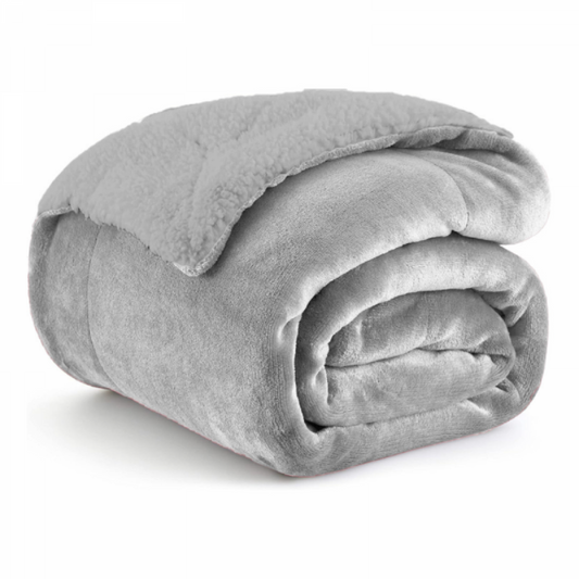 Κουβέρτα Πάπλωμα Υπέρδιπλη Flannel Sherpa 220X240
