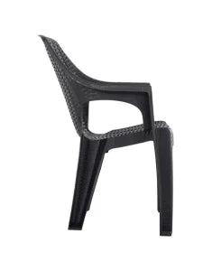 Πολυθρόνα Queen Rattan 58×45×85cm (Ανθρακί)